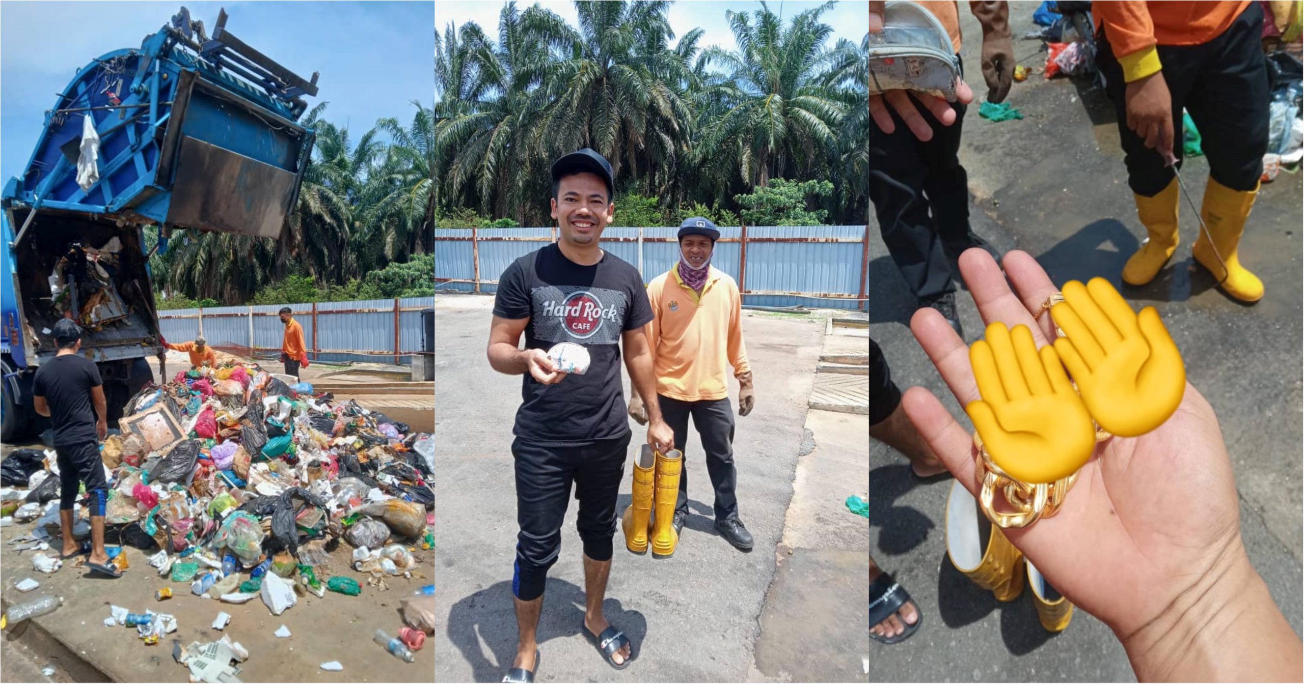 Wanita cem4s terbuang dompet barang kemas, mujur pekerja MBSP sanggup korek timbunan sampah cari sampai jumpa_62132bb391919.jpeg