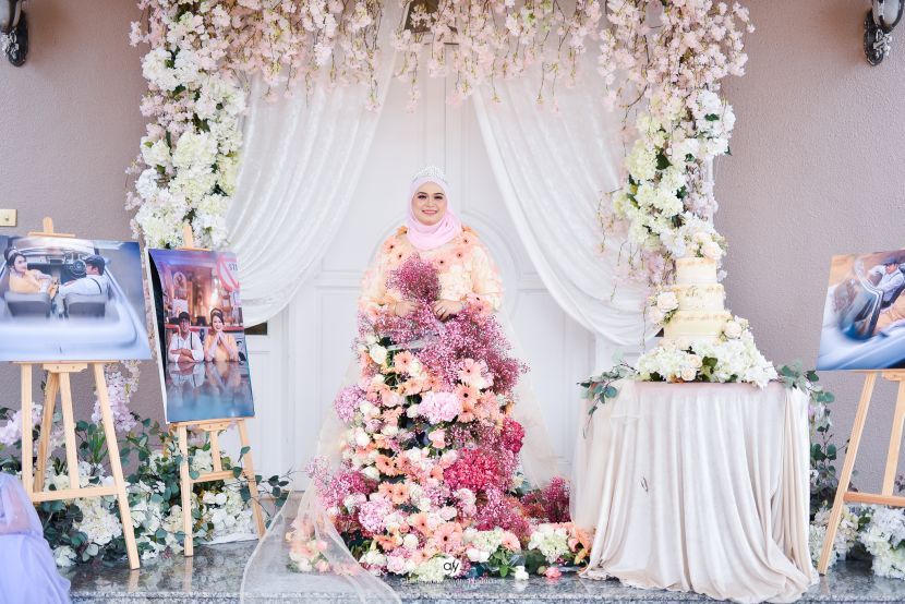 baju bunga pengantin 3