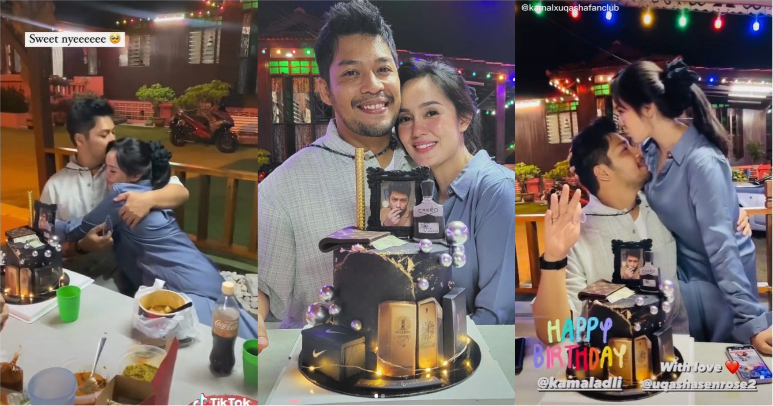 Sambut ‘birthday’ suami, gelagat ‘sweet’ Uqasha Senrose dengan Kamal Adli buat ramai tak keruan_625b8f1eb667a.jpeg
