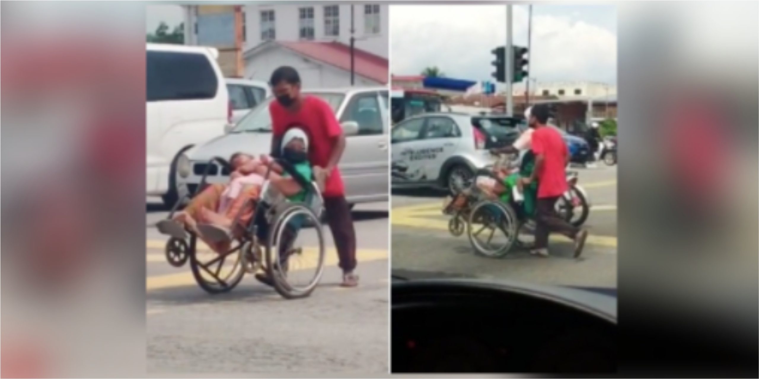 Seb4k Lihat Lelaki Tolak Kerusi Roda, Si Kecil Lena At4s Ibu! Netiizen Nak Hvlur Bantuan_6247eba0c61ad.jpeg
