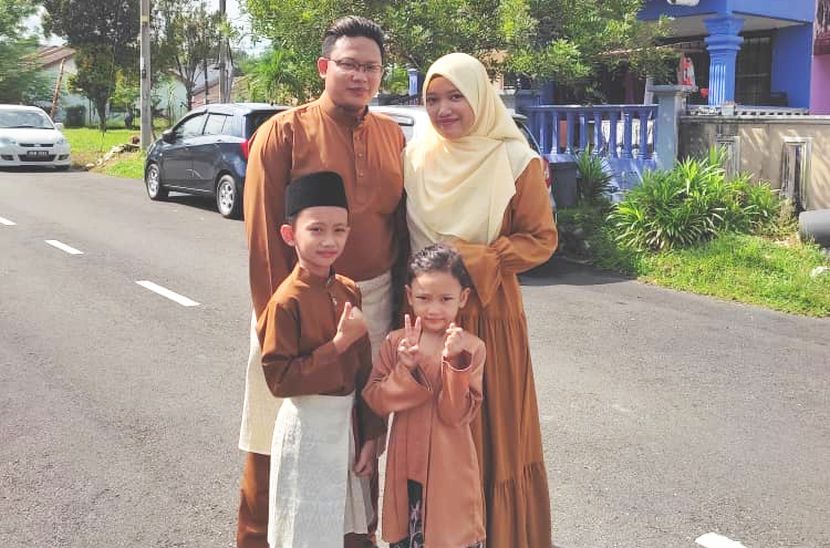 Gambar kenangan ketika meraikan Hari Raya Aidilfitri baru-baru ini.