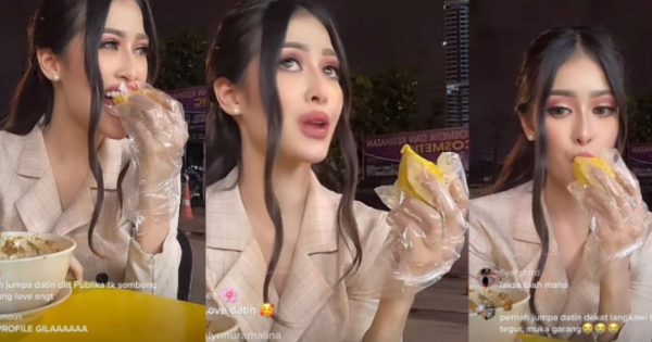 Makan Gerai Tepi Jalan, Eina Azman Dipuji Humble_6285e1c4d7573.png